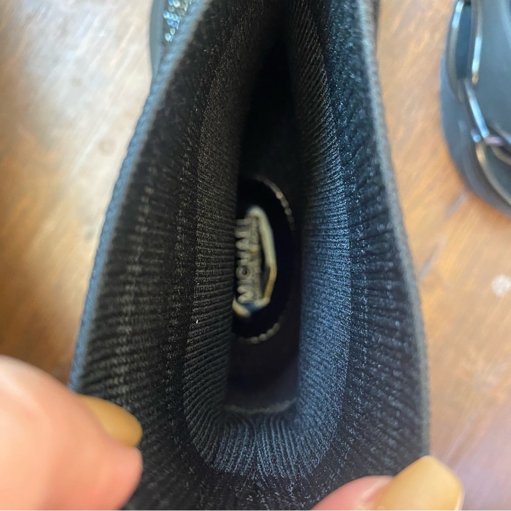 Michael Kors Black Crystal Knit Sock Sneakers with Sculpted Heel. - Picture 11 of 11
